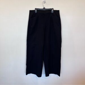 Old Navy High Rise Pixie Wide Leg Pants Comfort Waistband Womens Large Black